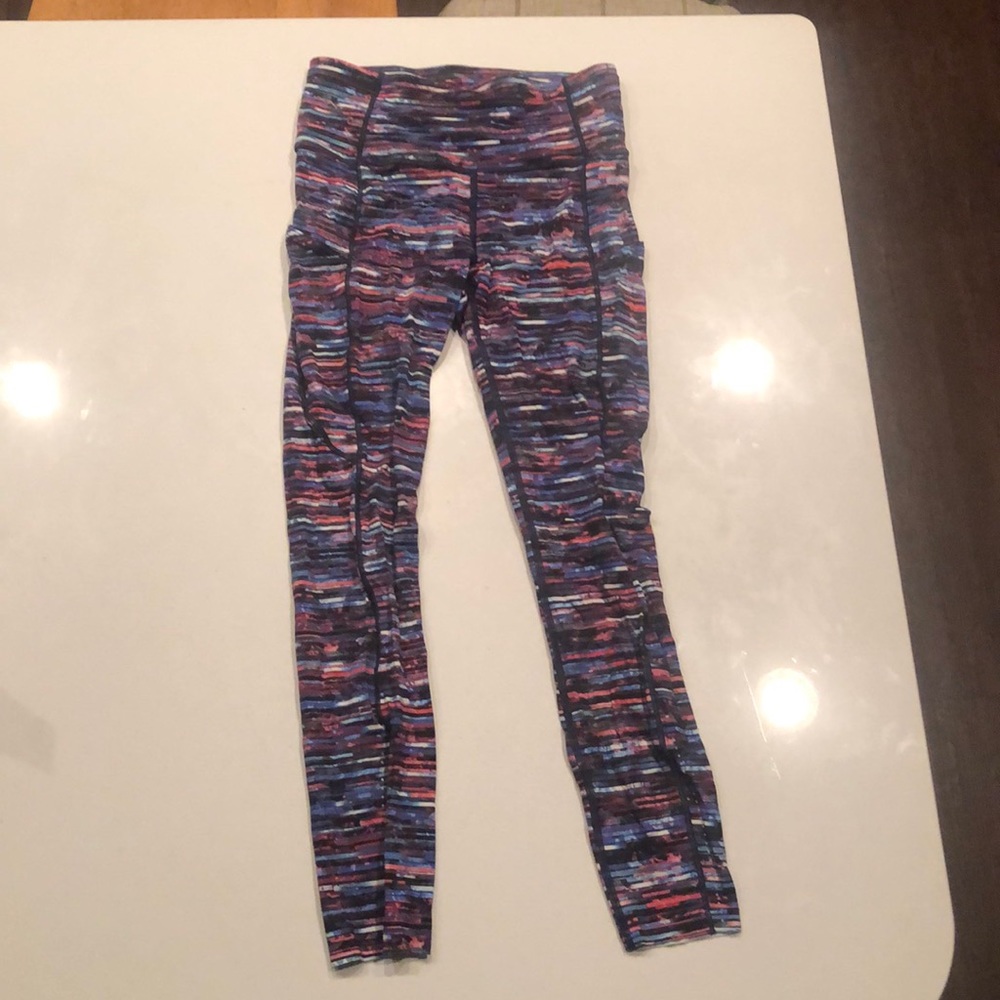 Lululemon Striped Multicolor Leggings
